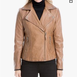 Max Studio faux leather jacket - Taupe - NWT - (#0101)